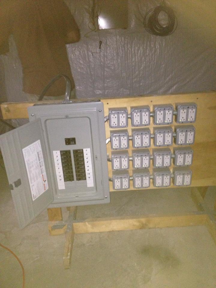 commercial electrical box install
